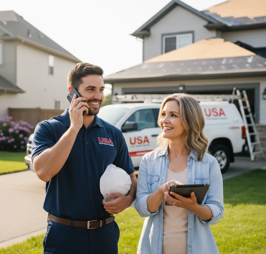 USA Roof Repair Experts customer support in Scottville
